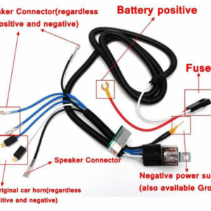 12V horn wiring harness relay fuse kit universal car motorcycle NZ – AET Parts