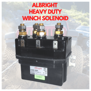 Albright DC88-1055P winch solenoid 12V 100A single contactor M8 stud NZ – AET Parts