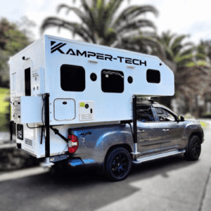 Kamper-Tech hard top slide-on camper exterior side view NZ — AET Parts
