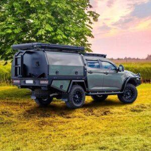 Custom 4WD aluminium canopy NZ matte black marine grade – AET Parts