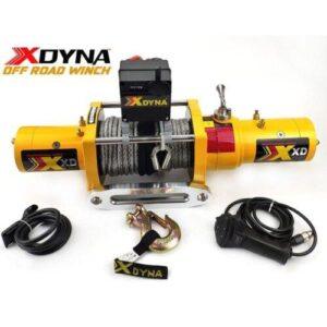 Xdyna 17000lb twin motor electric winch synthetic rope 12V 4WD recovery NZ – AET Parts