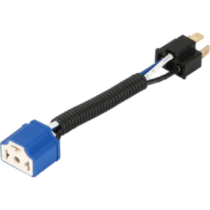 2pcs H4 Ceramic Wire Connector Set - Male & Female for Headlights/Fog Lights